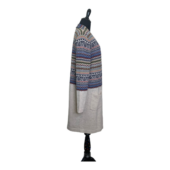 Mirasol long sleeves lambswool long open cardigan size Large - Picture 4 of 10